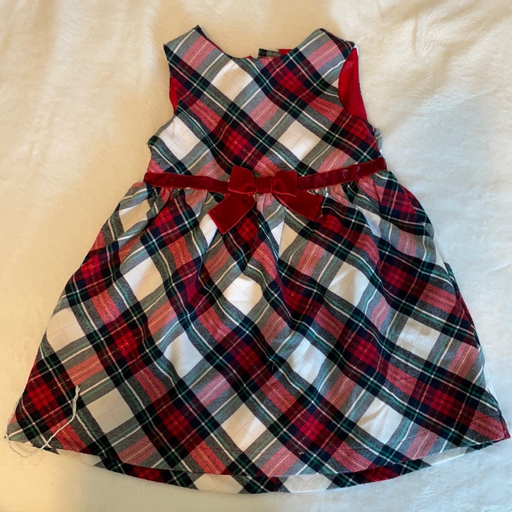 LOGG Girls plaid holiday Christmas dress size 3-4